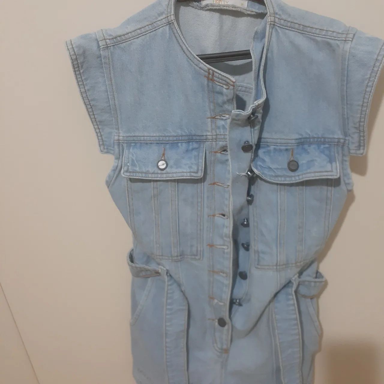 Macacão Jeans Curto Feminino Liritty - Foto 2