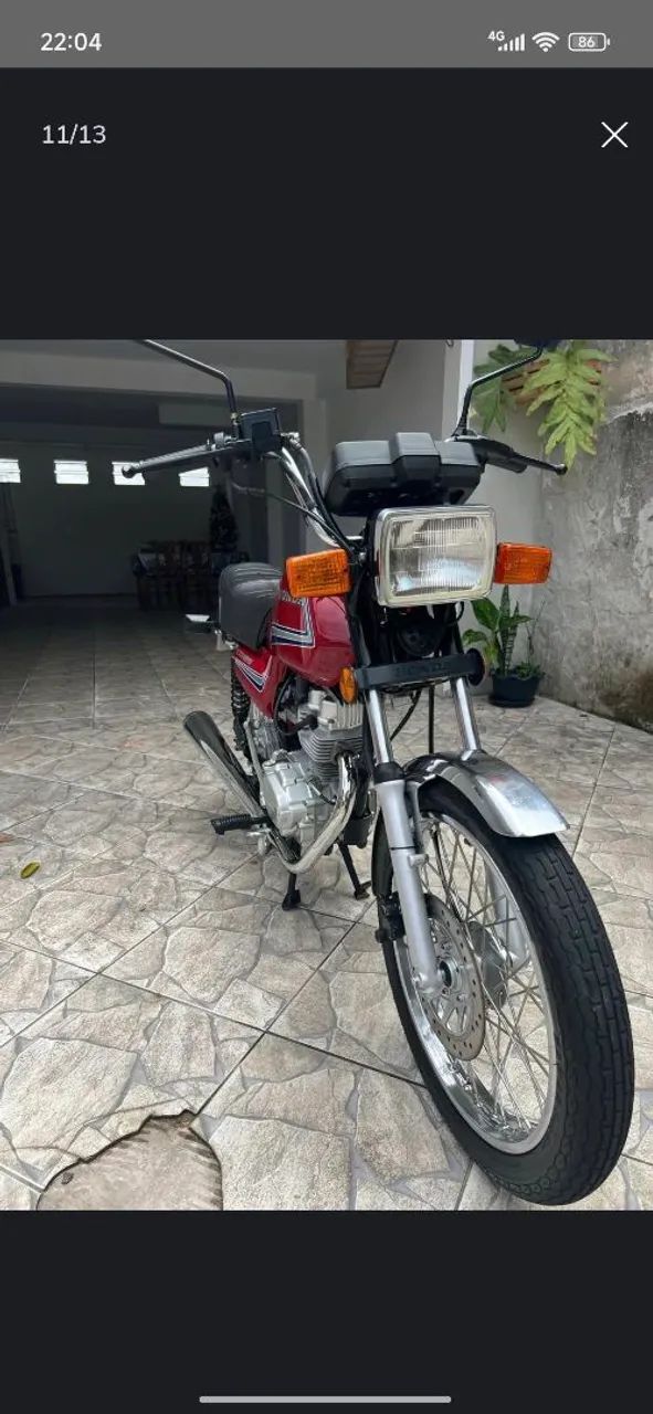 Honda CG 125 vermelha  - Foto 4