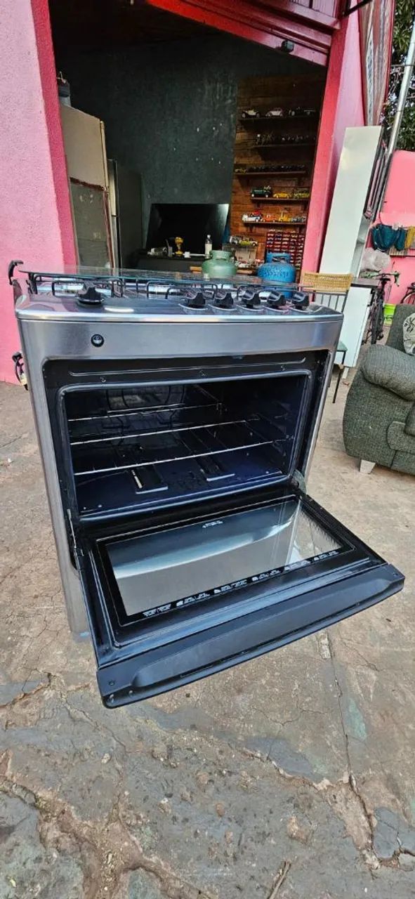 fogao cônsul inox 5 bocas acendimento automático ((ENTREGO)) - Foto 4