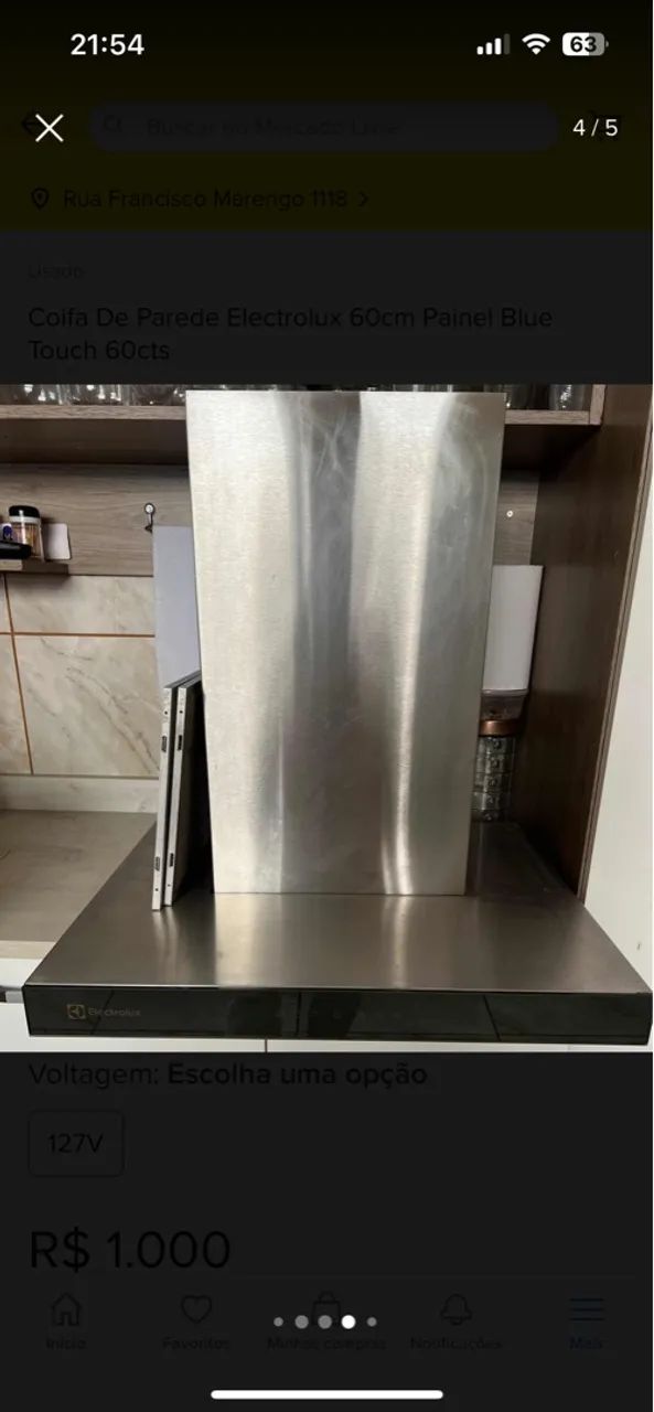 Coifa de Parede Electrolux 60cm Painel Blue Touch - Foto 2