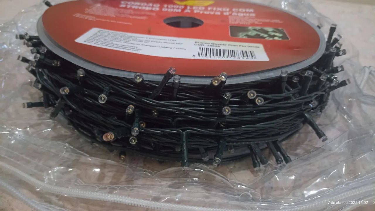 Cordão de LED 1000 Leds 90 Metros  a prova d agua - Foto 4