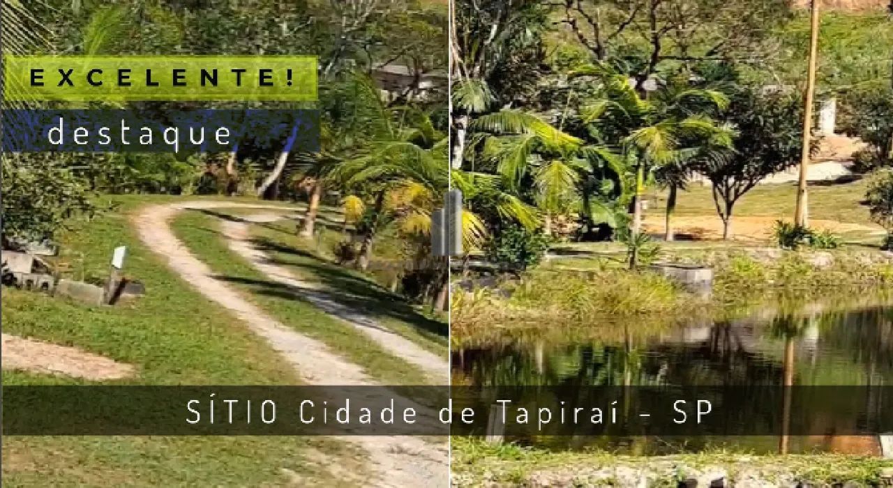 SÍTIO EM TAPIRAÍ SP COMARCA DE PIEDADE VENDA