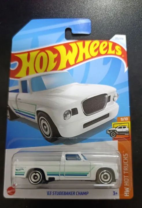 Hot Wheels 1963 Studebaker Champ TEAL - Modello Pressofuso 1:64 Sciolto (LOOSE) Edizione 2023