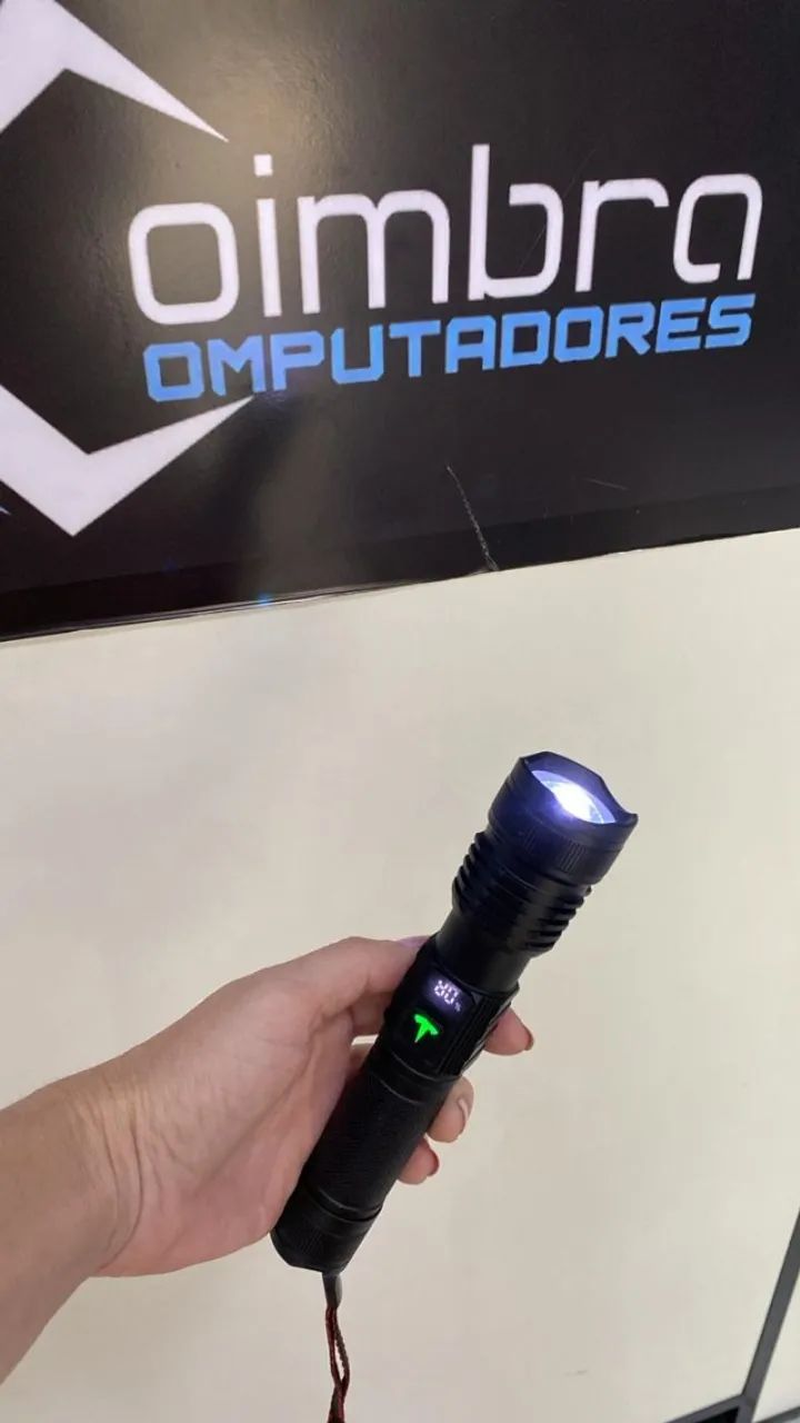 Lanterna Led Recarregável Foco Visor Led 2km+ Bm-8537 - B-max Loja Coimbra Entregamos - Foto 4