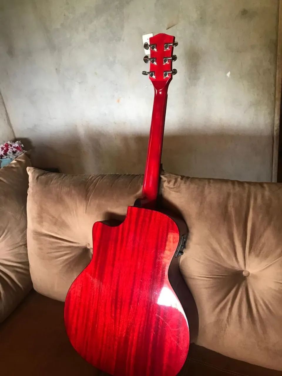 Violão Acústico Vermelho - Foto 4