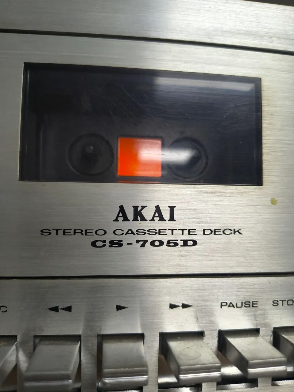 Tape Deck Stereo Akai CS-705D Vintage - Conservado e Funcionando - Foto 4