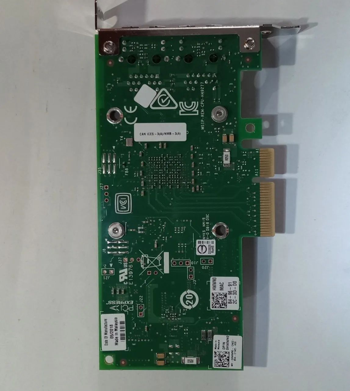 Intel Ethernet Converged Adapter X550-T2 Dual Port 10GbE 0HWWN0
