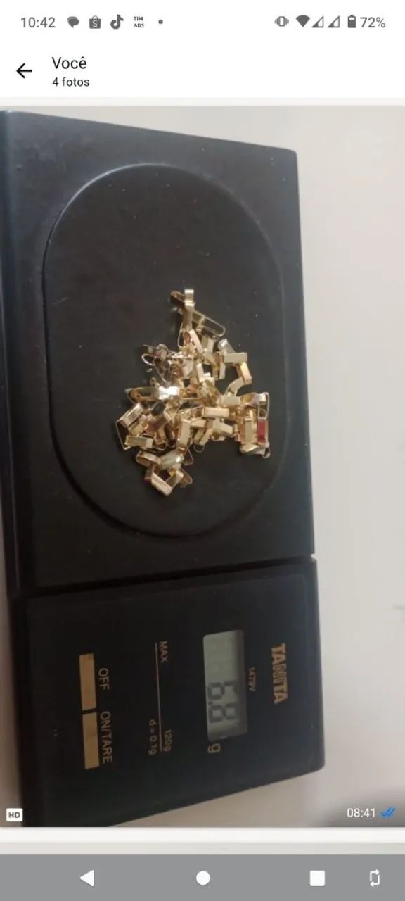 Cordão e pingente de ouro 18  - Foto 4
