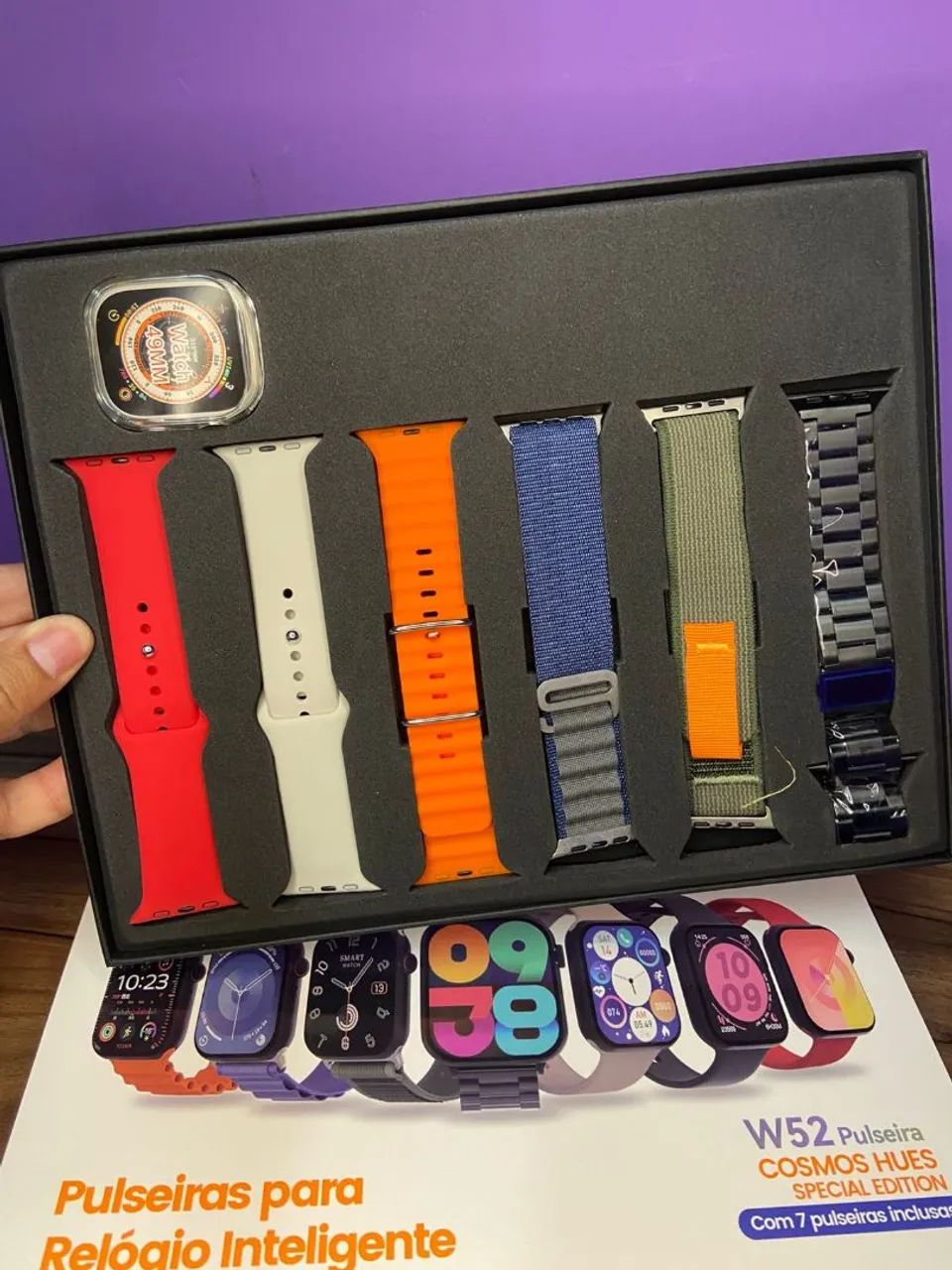 Kit de 7 Pulseiras para Smartwatch Bazik Prime W52 - Foto 2