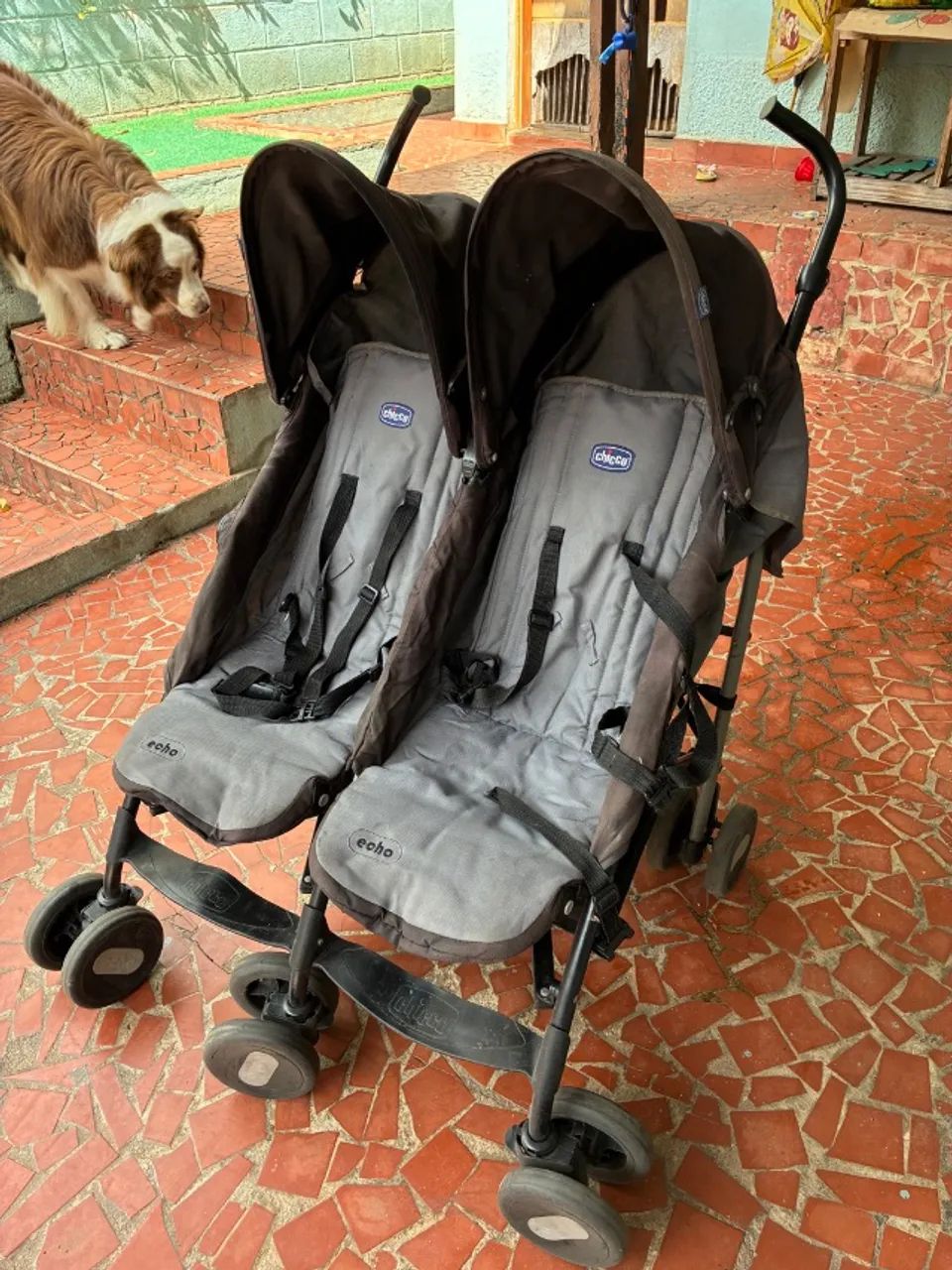 Carrinho de gêmeos - Chicco Echo Twin - Foto 3