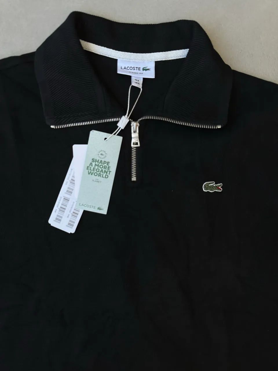 Quarter zip Lacoste - GG Preto