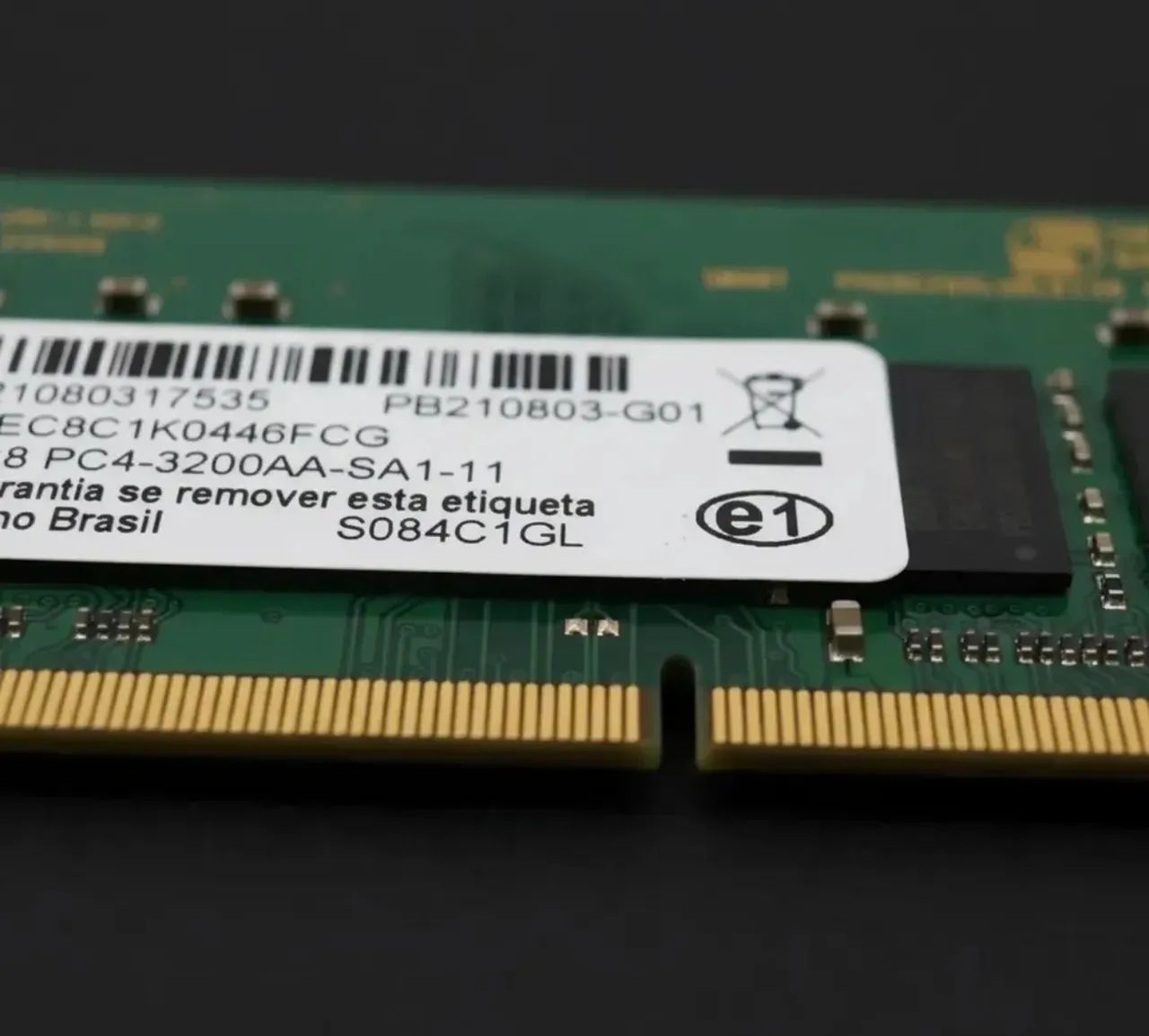 Memória Notebook 8GB DDR4 3200mhz