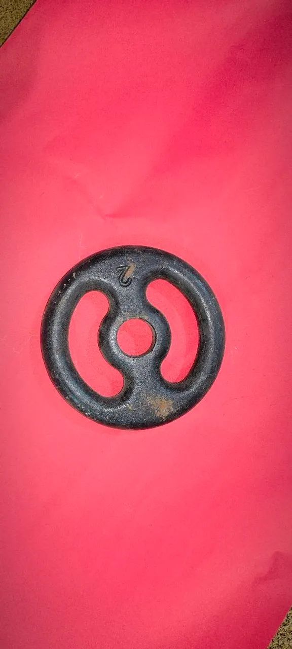 Anilha de Ferro 2kg com Pegada - Treine em Casa com Estilo! - Foto 3