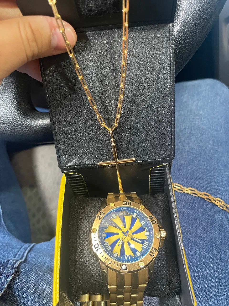Relógio e cordão banhado ouro - Foto 2