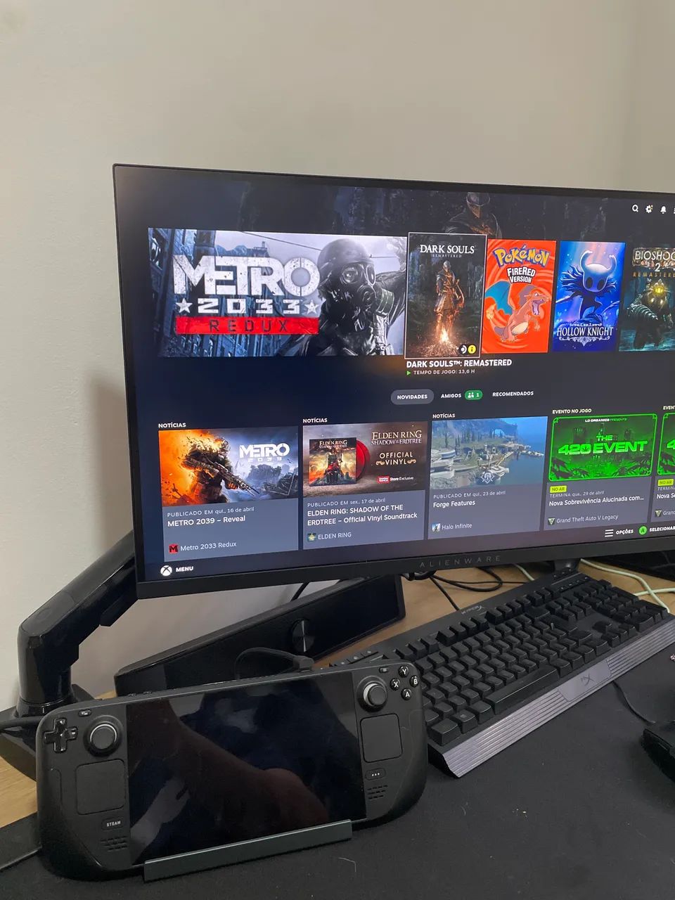 Steam deck 512 Gb + Dock (Ou troco em xbox series x) - Peças e