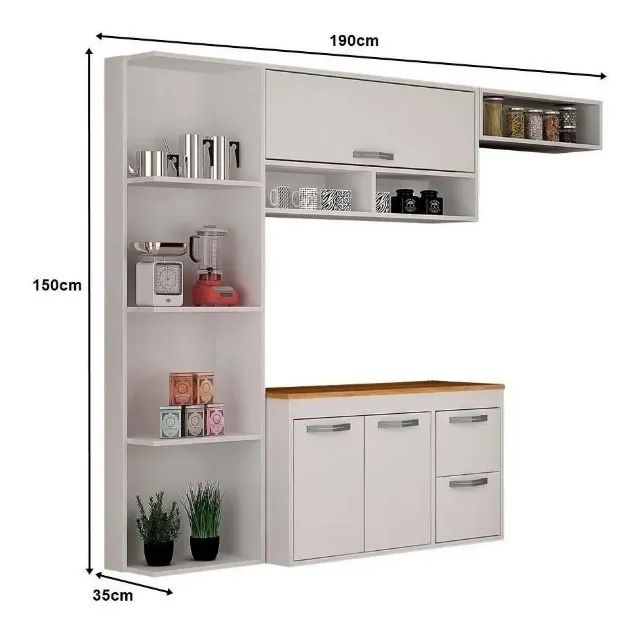 Armario Cozinha Compacta - 10x de R$ 109,90 - Foto 2