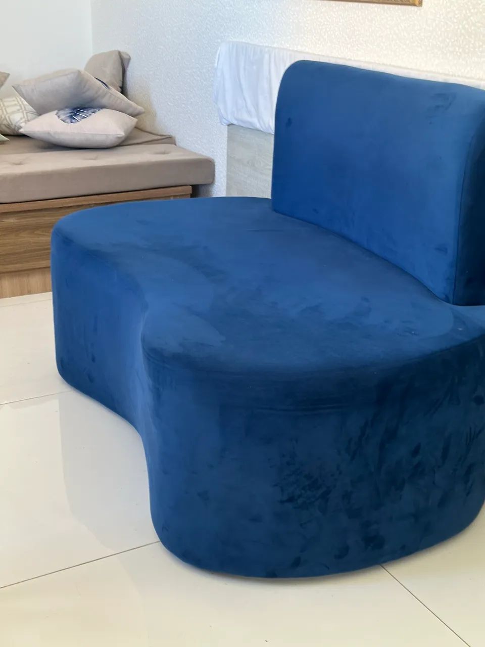 Sofá Orgânico Azul  - Foto 4