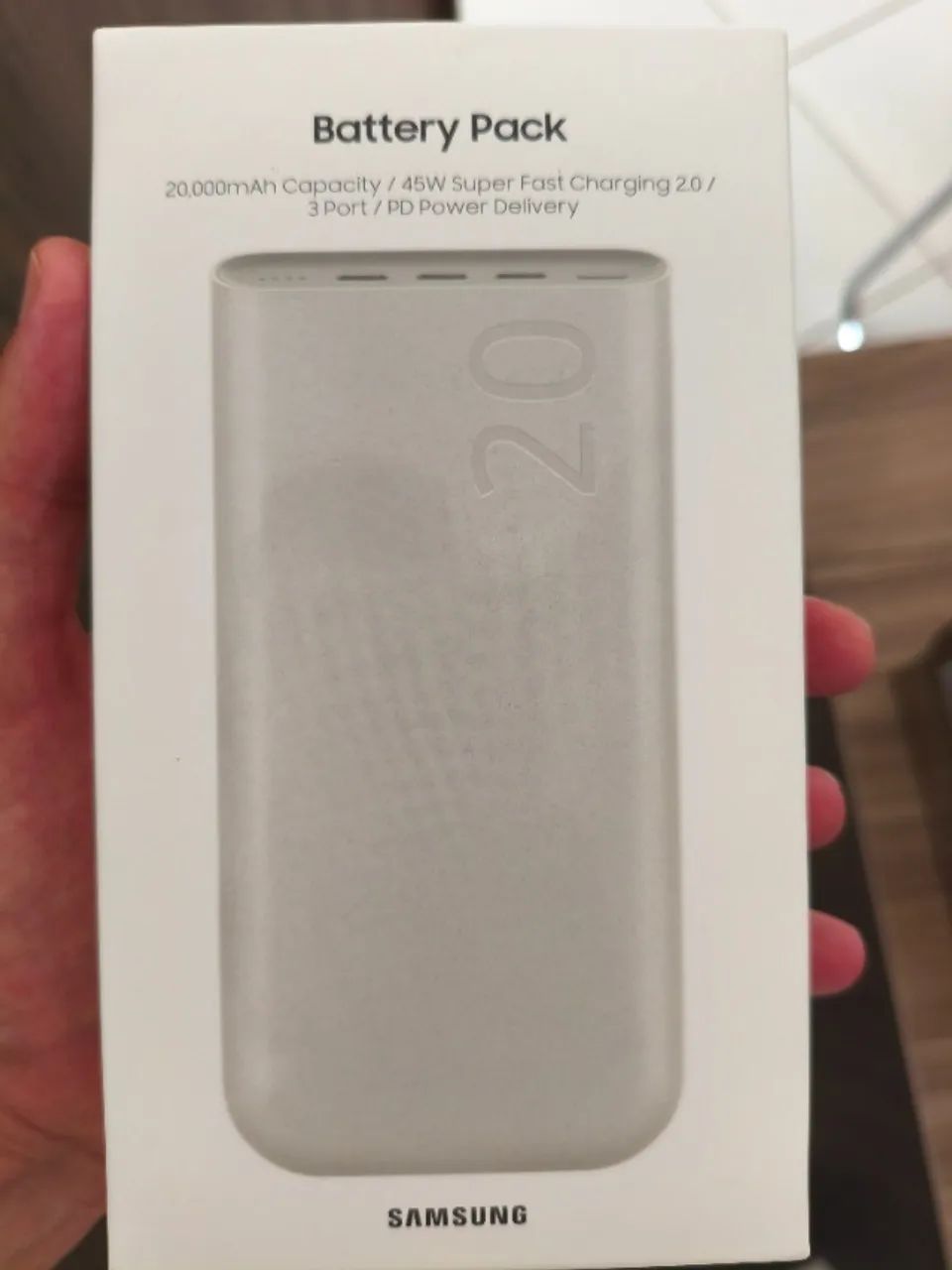 SAMSUNG Bateria Carregador Portátil 3x USB-C, 20000mAh, Super Rápida ...