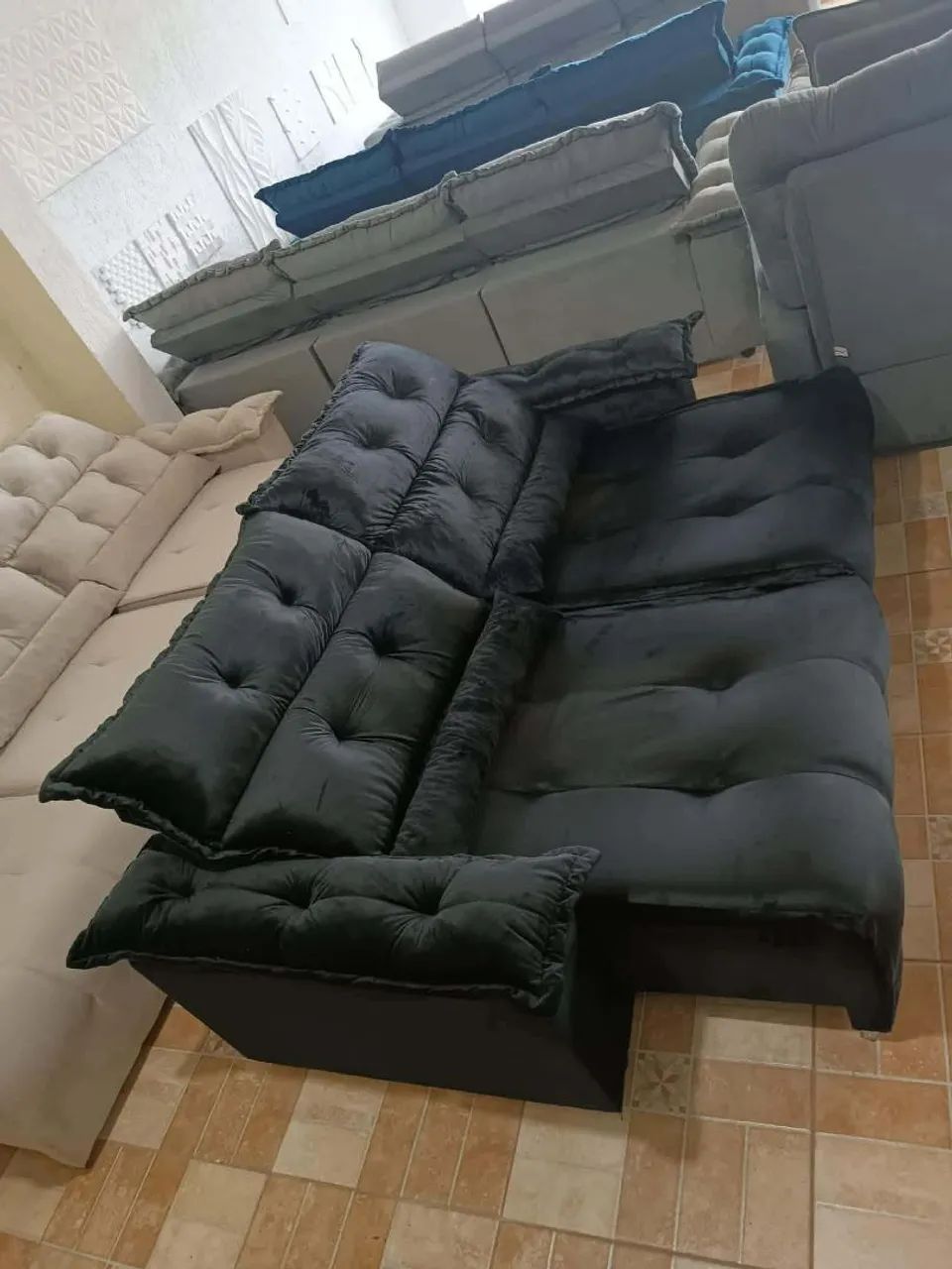Vendo Sofa Retrátil Reclinável Novo - Foto 2