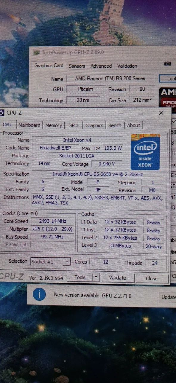 Cpu Xeon,16gb DDR4 e placa de video - Foto 3