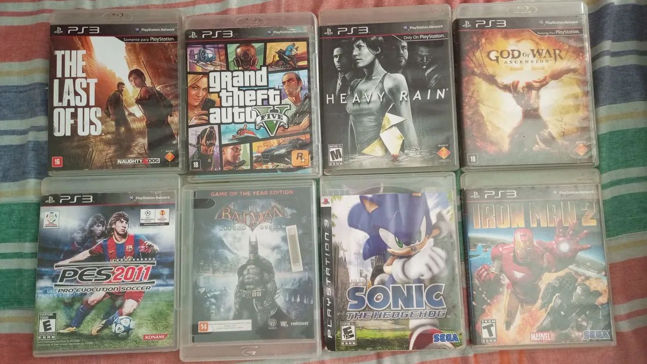 PS3 DESBLOQUEADO 8 JOGOS ORIGINAIS - Jogos de Vídeo Game - Jardim