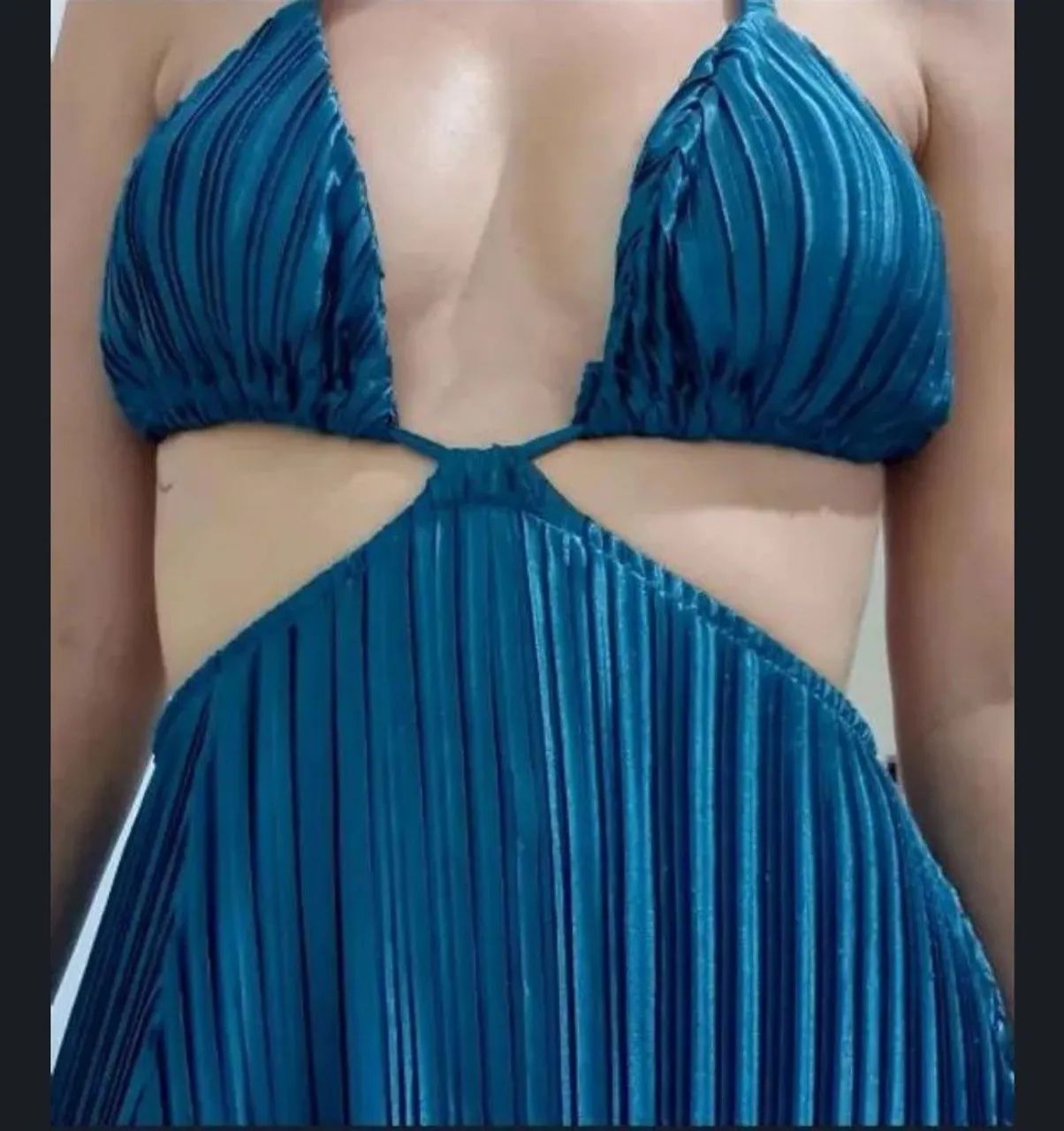 Vestido plissado de festa - Foto 2