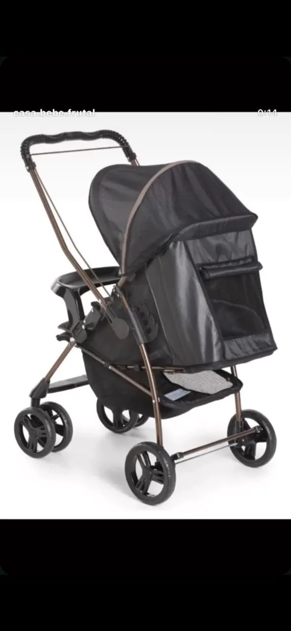 Carrinho de bebê galzareno preto