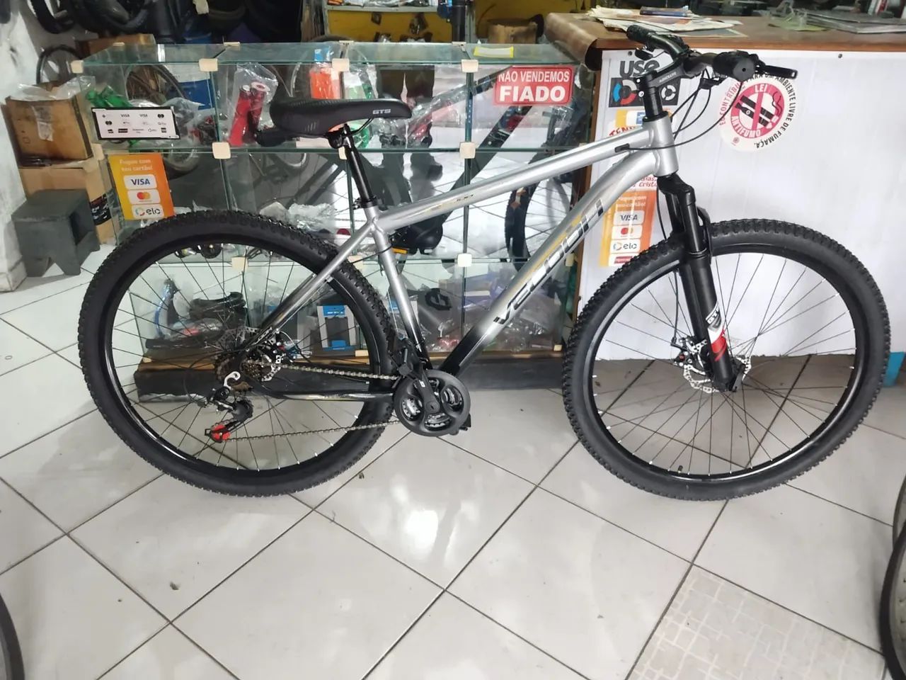 Bicicleta aro 29 quadro de alumínio NOVA  - Foto 4