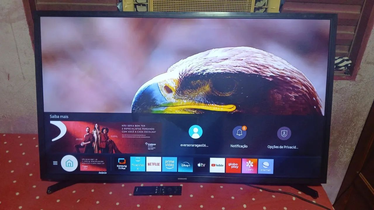 Vendo tv Samsung 43 polegadas smart funcionando perfeitamente valor 850 pra vim buscar  - Foto 2