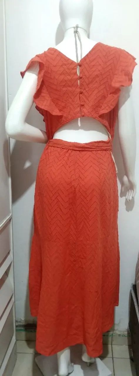 Vestido Seminovo Chocoleite M - Foto 3