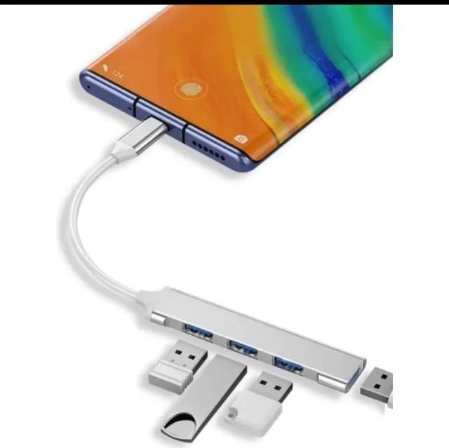 Usb Type-c 4 Portas Usb 3.0 5 Gbps  - Foto 2