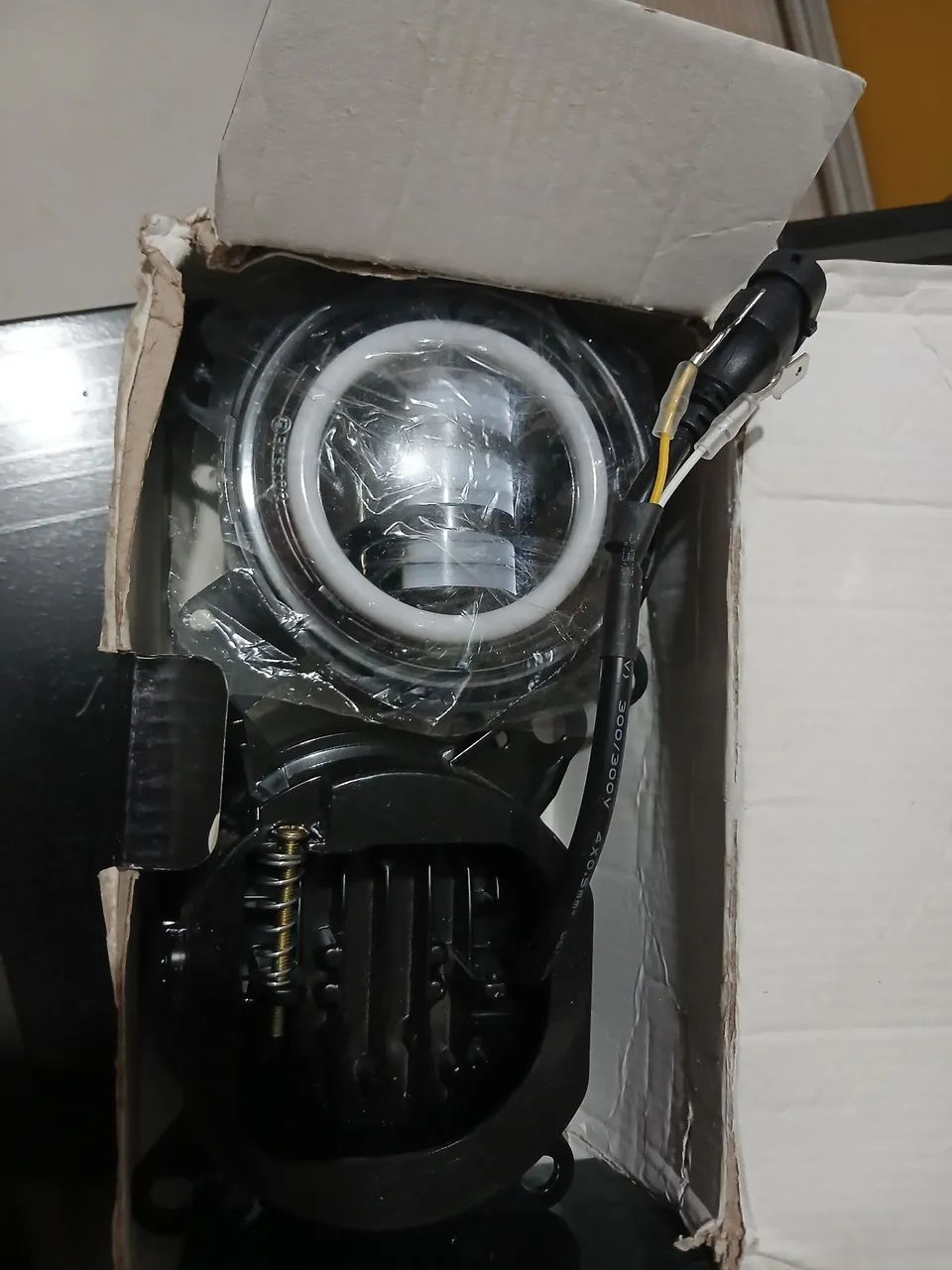 faróis de neblina de LED de 4 polegadas com projetor e função "Angel - Foto 3