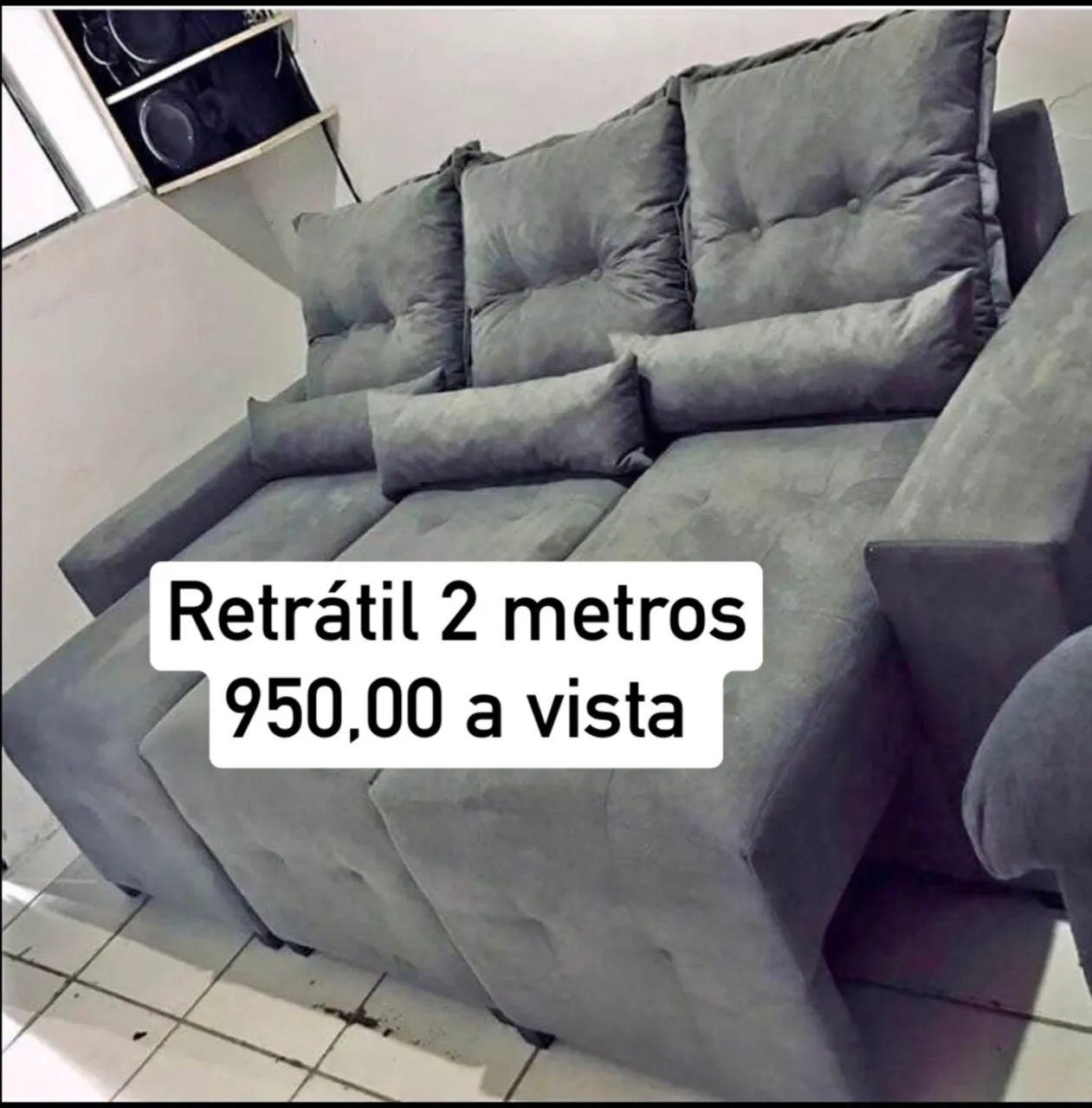 Sofá retrátil 2 metros da fábrica  - Foto 2