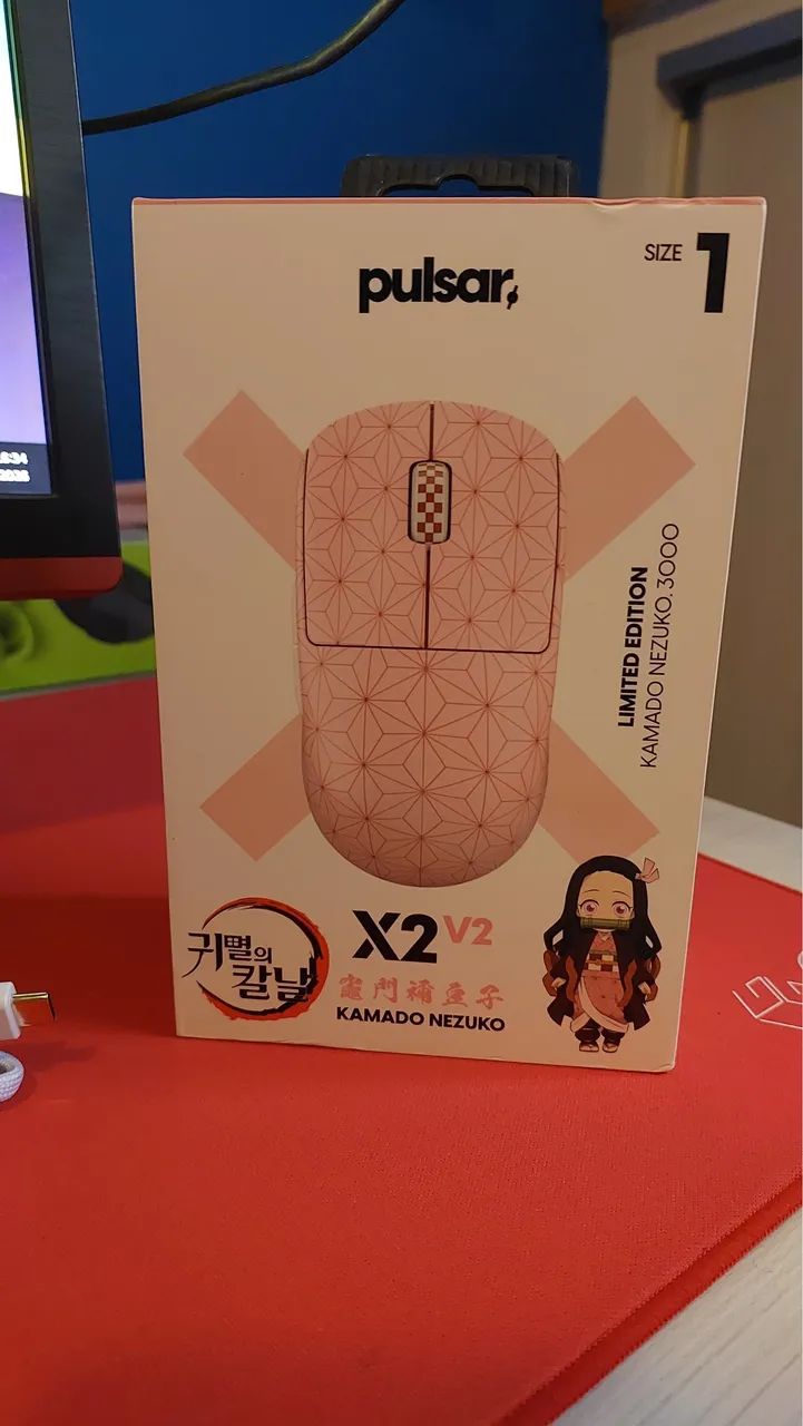 Mouse Pulsar Demon Slayer Edition - X2V2 Mini Nezuko - Foto 5