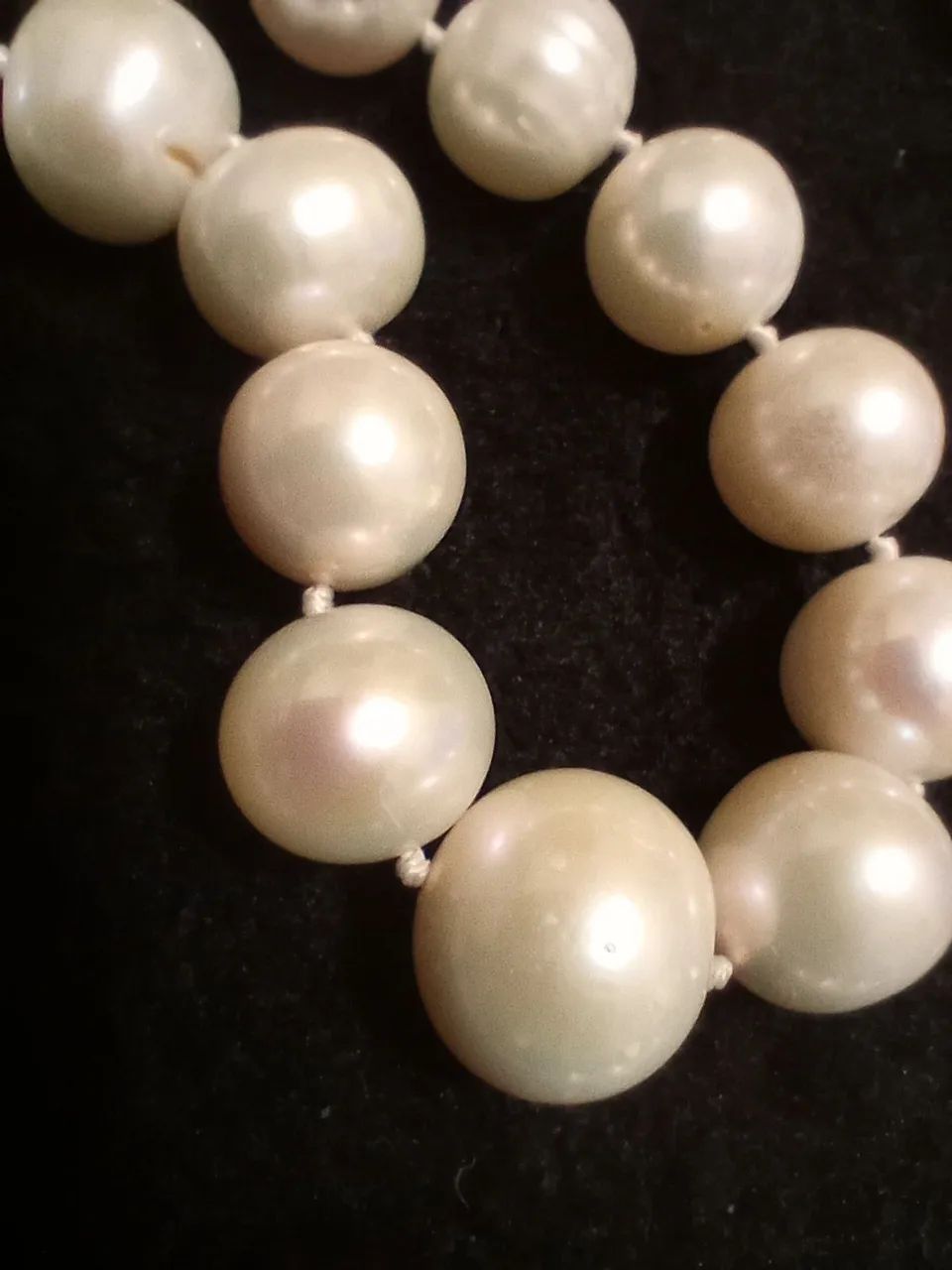 Colar de Pérolas Naturais 50 cm fecho de prata  - Foto 2