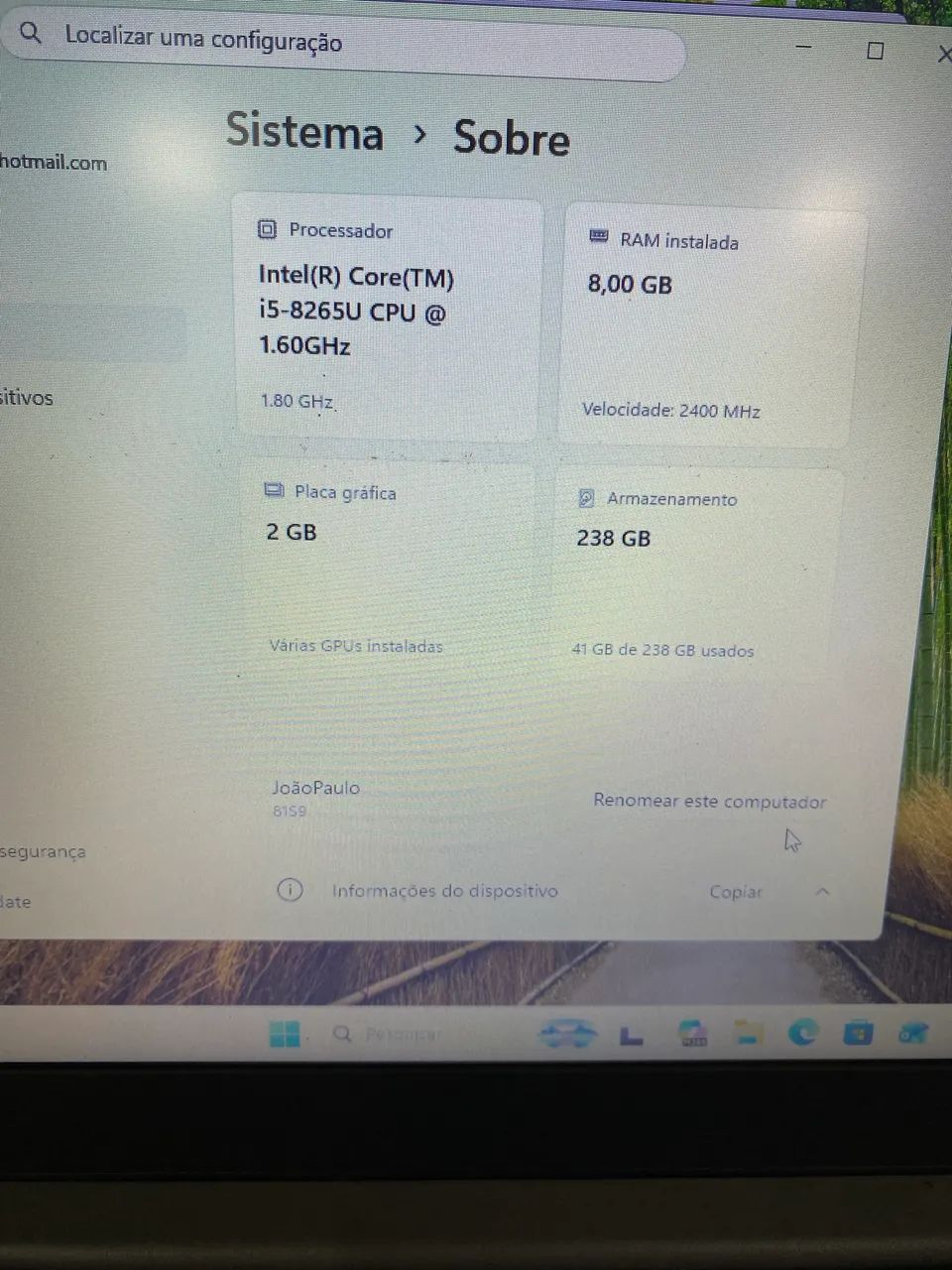 Notebook i5 8gb 256ssd  - Foto 4