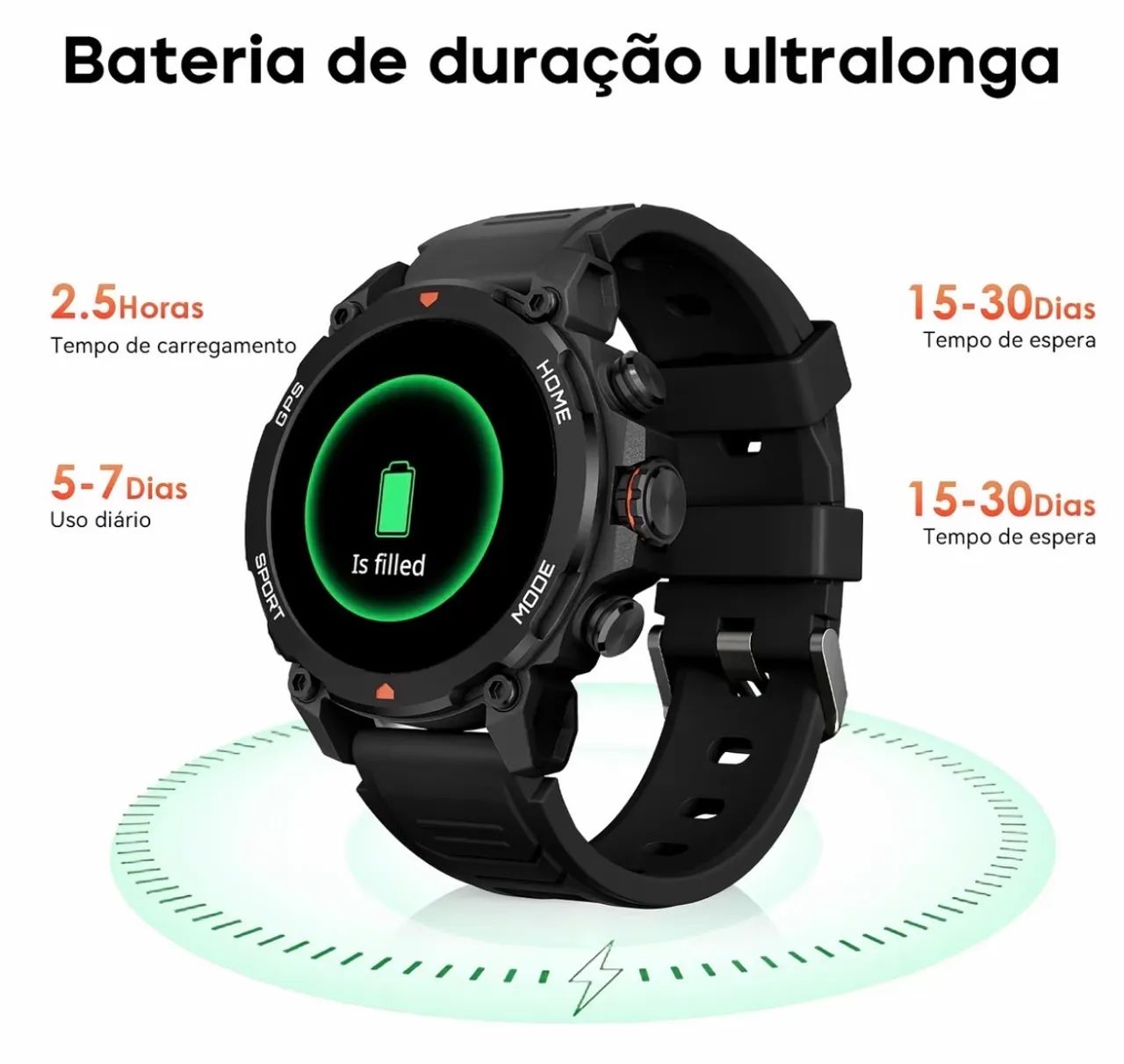 smartwhat com gps integrado compatível com strava  - Foto 3