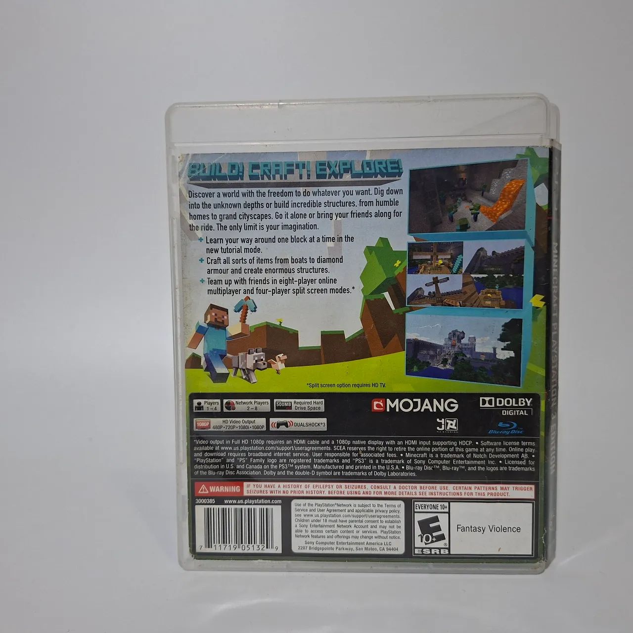 Minecraft playstation 3 ps3 - Peças e Acessórios de Vídeo Game