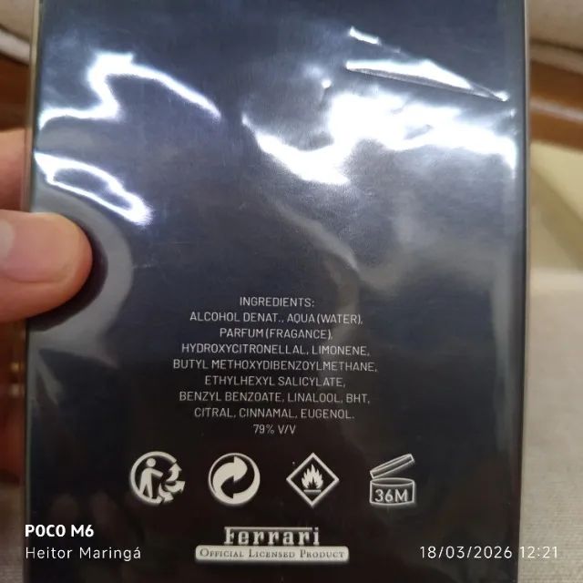 FERRARI BLACK MASCULINO PERFUME - Foto 2