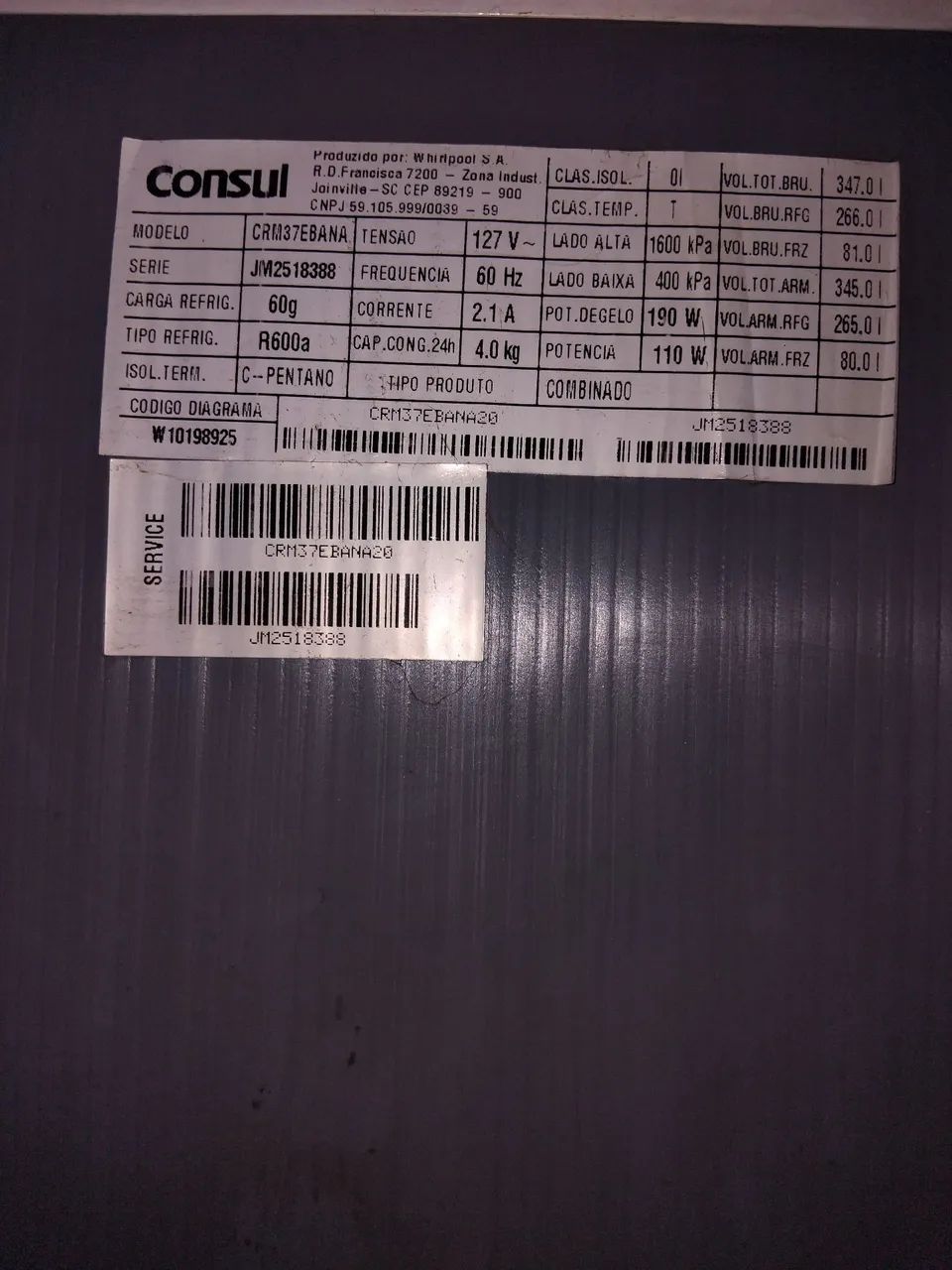 Vende se geladeira semi nova  - Foto 3