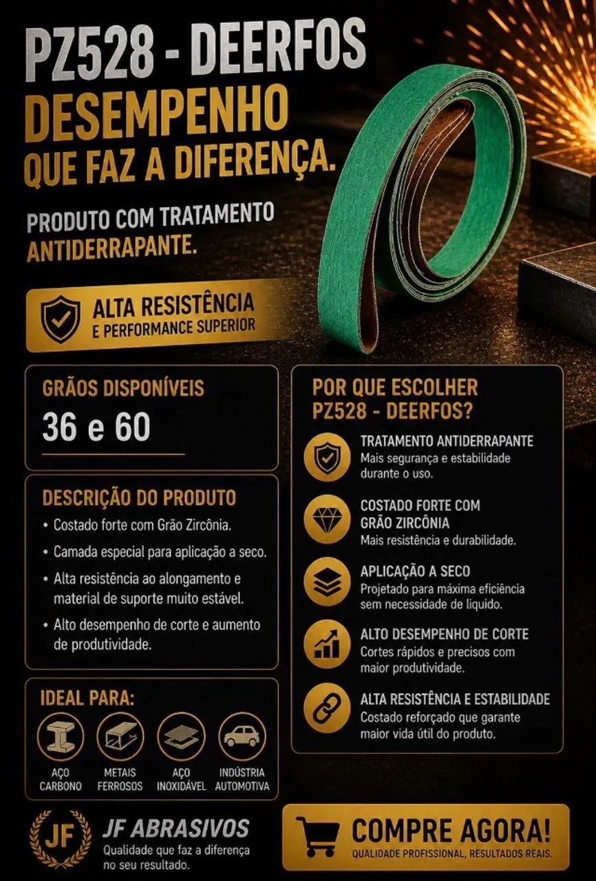 JF.Abrasivos Fornecedor de cintas de lixas.  - Foto 2