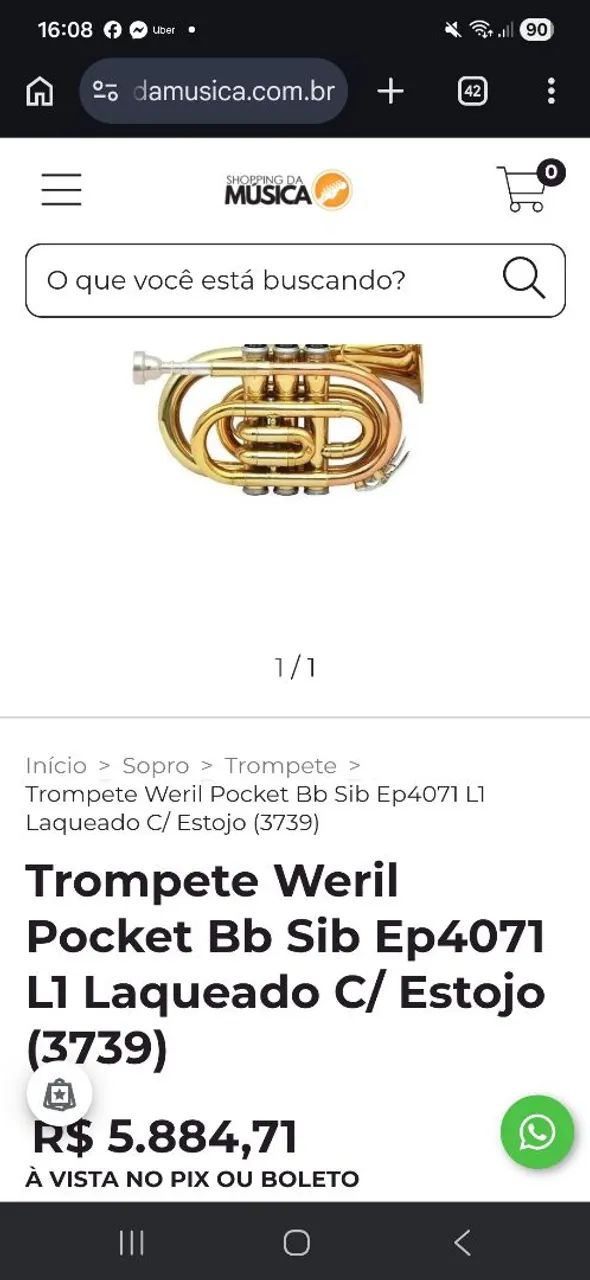 Trompete Pocket Weril EP4071 - Foto 5