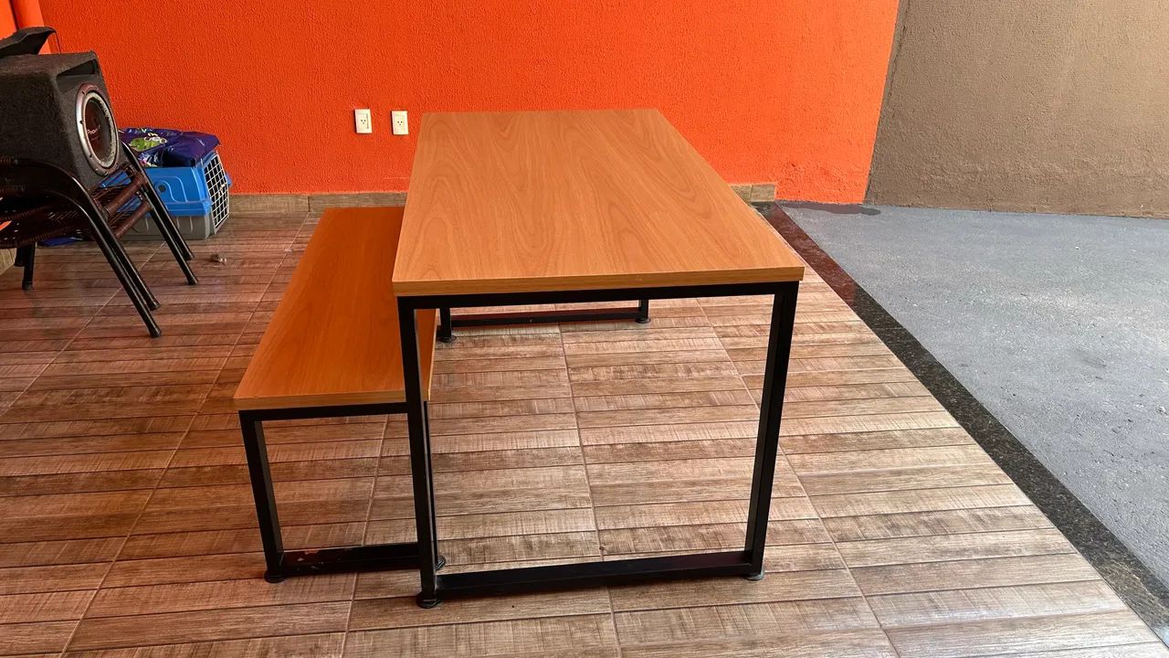 MESA COM BANCO PARA ÁREA GOURMET - Foto 5