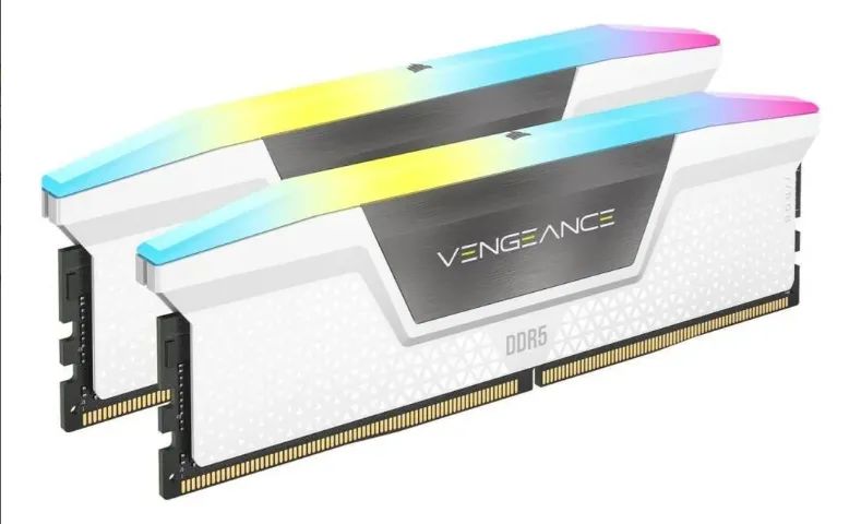 【中古】CORSAIR VENGEANCE RGB DDR5 32GB CORSAIR Memória Vengeance RGB DDR5 RAM 32GB (2x16GB) 6400MHz CL36
