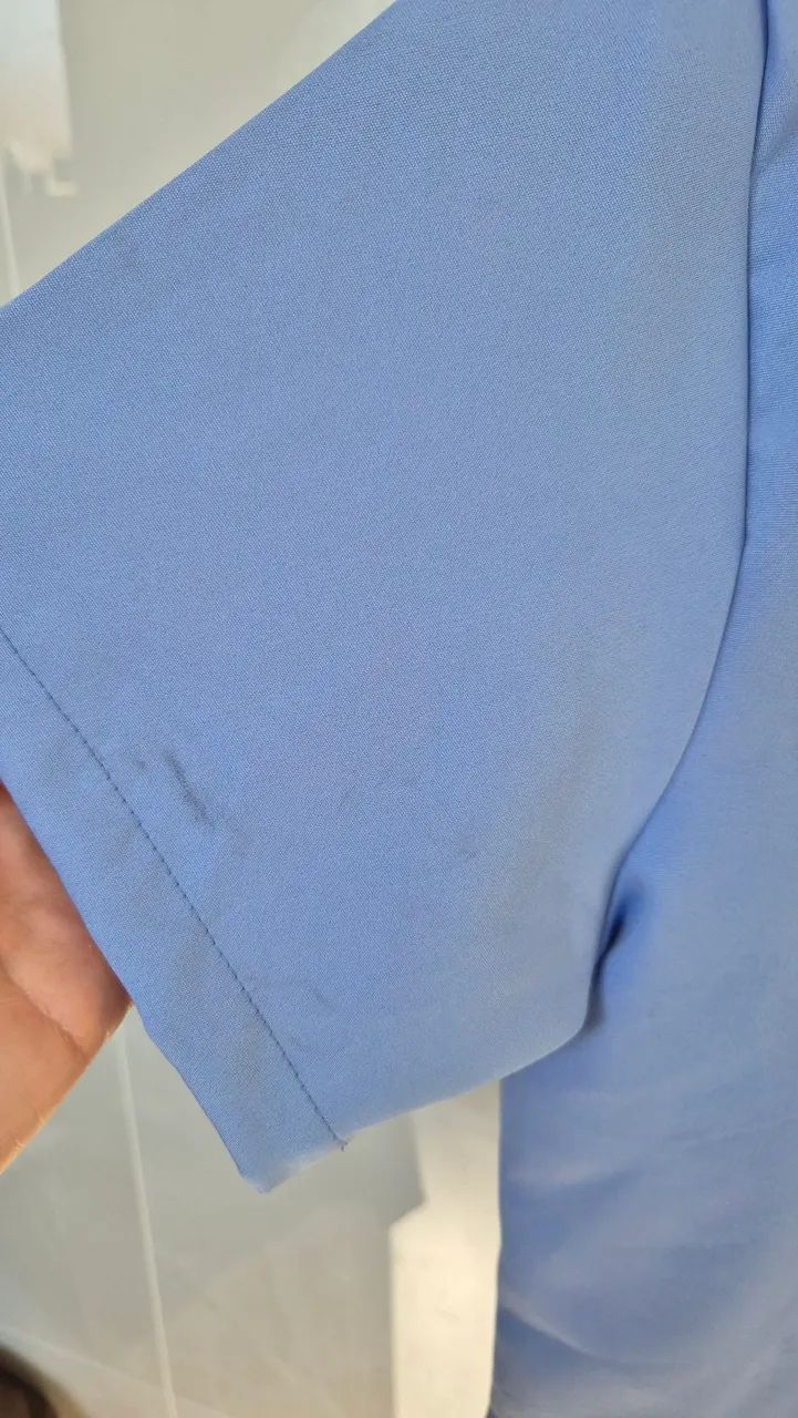 Conjunto Scrub Feminino Gérbera Azul Claro Dra Charm - Foto 4