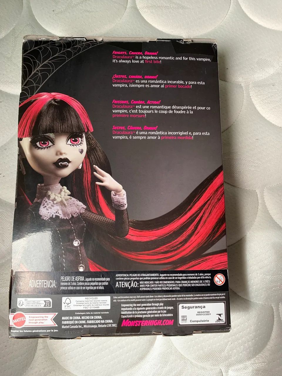 Caixa da boneca draculaura Reel drama - Foto 2