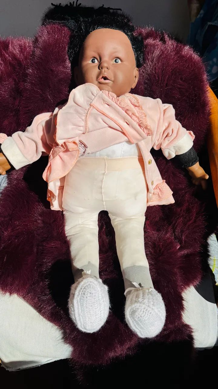 BONECA MUITO ANTIGA NEGRA - Foto 3