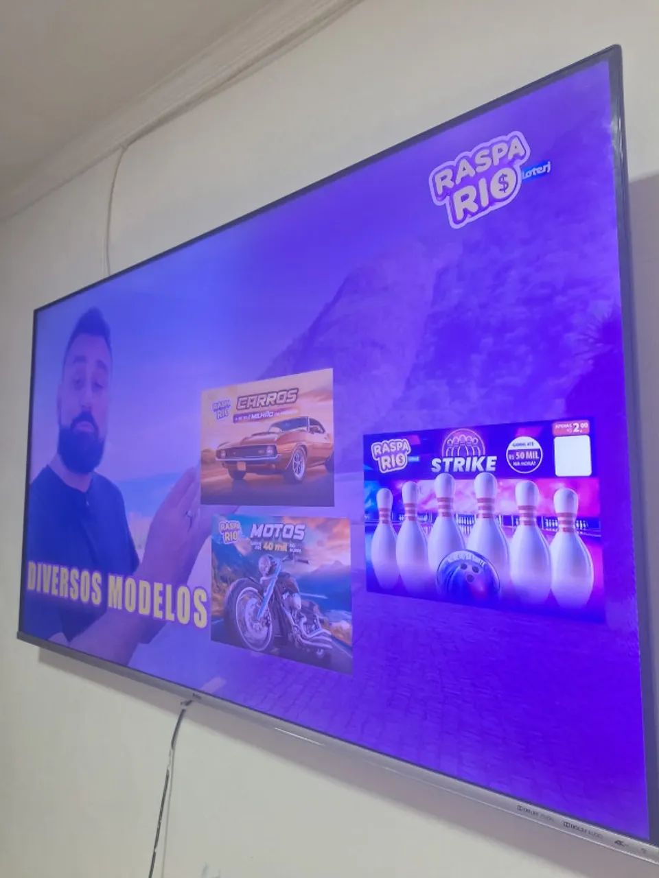 TV 58 polegadas 4k pra sair logo - Foto 4