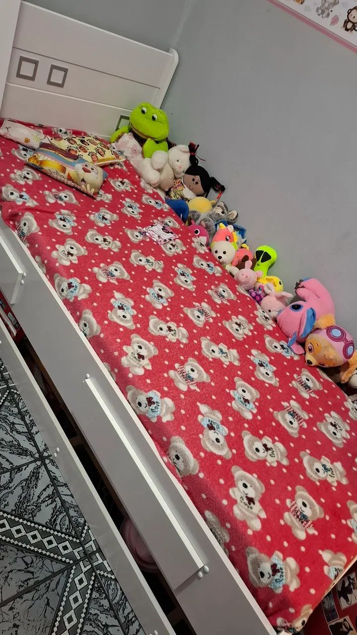 Cama bicama com 2 gavetas Sem COLCHÃO 