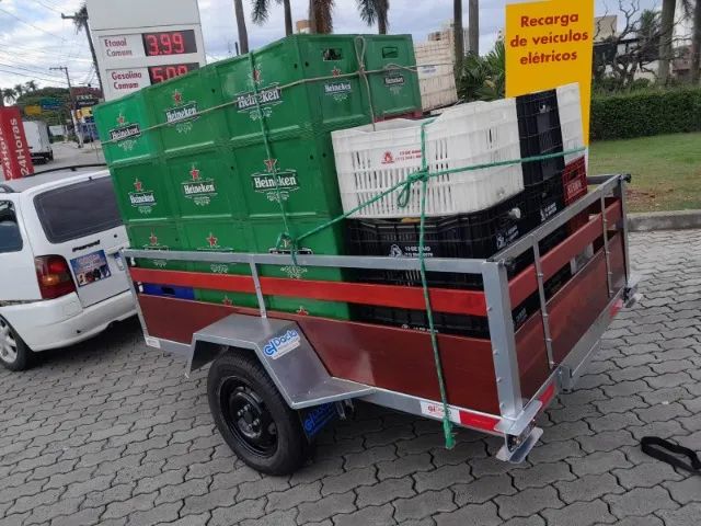 Carreta Guardas Altas 220x130x50 - Ideal Para a sua Carga - Foto 4
